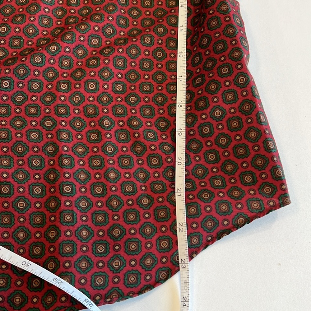 Tucci - 15/16, cotton button down, patterned shir… - image 6